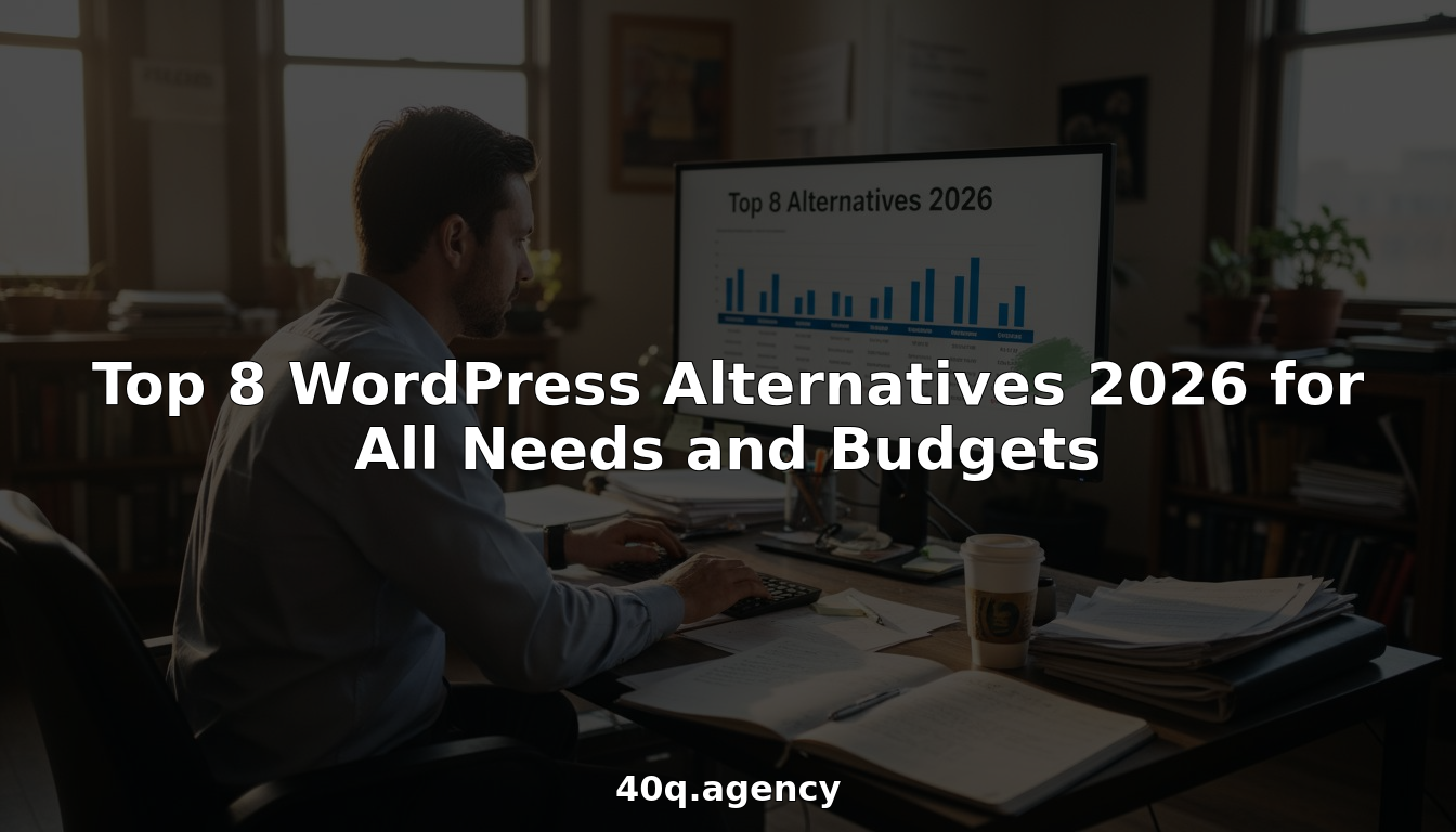Top 8 WordPress Alternatives 2026 for All Needs and Budgets - 40Q